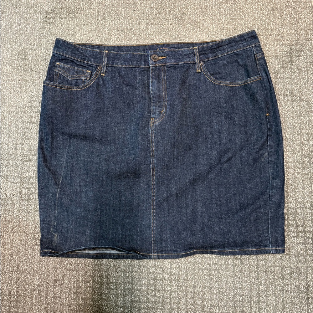 Levi's Dark Indigo Denim Skirt